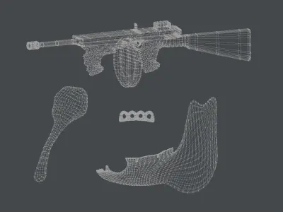 Assorted Weapons 3D model