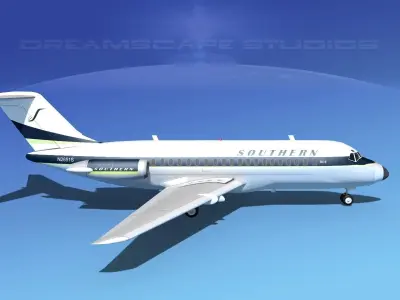 Douglas DC-9-20 Southern Airways 1 3D model