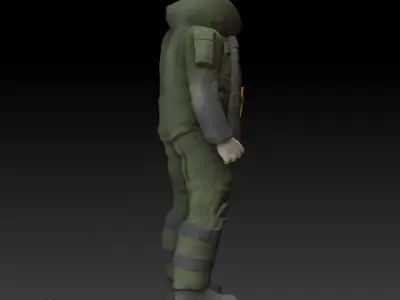EOD Tech in bomb suit 3D print model