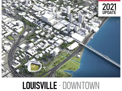 Louisville Low-poly 3D model