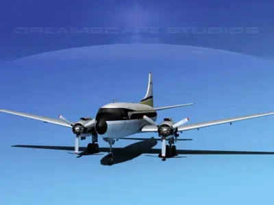 Martin 202 Mohawk Airlines 3D model