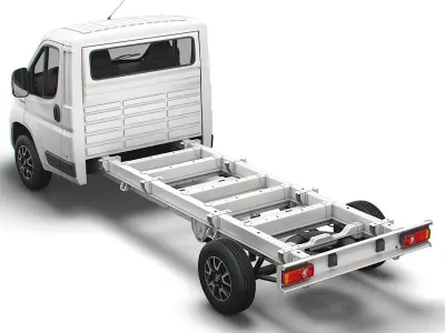 Fiat Ducato Chassis Truck Single Cab 4300WB 2022 3D model