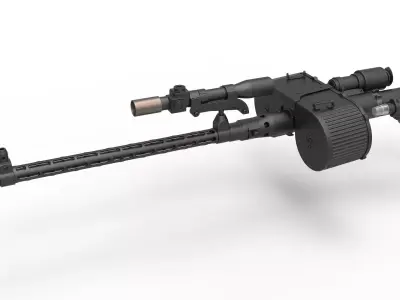 Stormtrooper Blaster RT-97C from the movie Star Wars 3D model