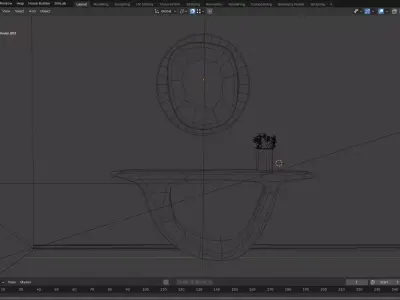 Organic Console Free 3D model