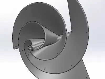 Archimedes Turbine Liam Wind Arquimedes Turbina Aerogenerador Free 3D print model