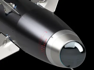 AIM-9L Sidewinder - Extreme Detail- 3D Print Ready 3D print model