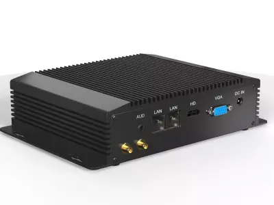 Fanless Industrial Computer 3D model