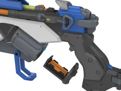 Ana Sniper Cannon 3 SKINS - Overwatch - STL and CAD - Commercial 3D print model