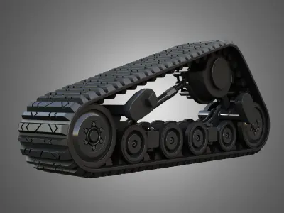 ASV VT100 Tracks - Crawlers 3D model