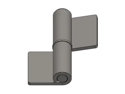 Door hinge - welding 3D model