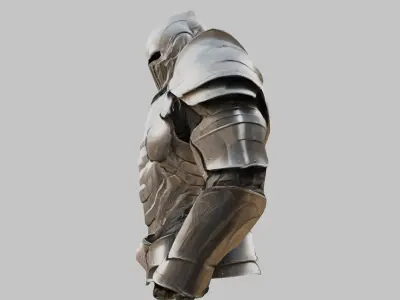 Medieval Armor Male Anatomy 3D Model Low-poly 3D model