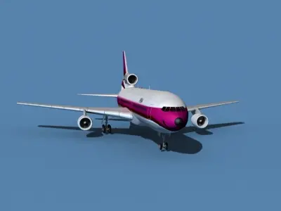 Lockheed L-1011-50 PSA 3D model