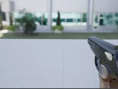 Makorov Pistol  Low-poly 3D model