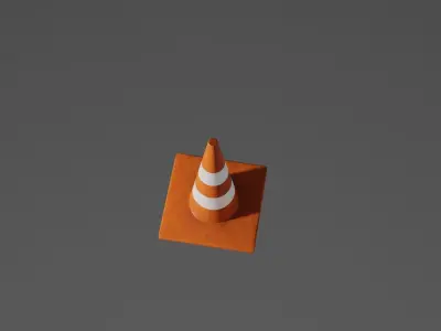 Traffic Cone 3D model