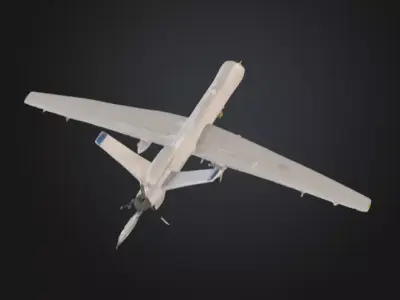 Drone UAV Sky Sentinel Futuristic Low-poly 3D model