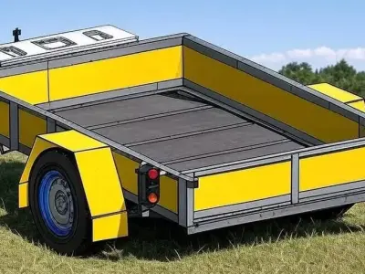 Trailer 750 kg 3D model