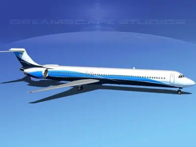Douglas MD-80 Corporate 3 3D model
