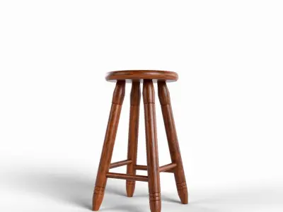 Bench Free 3D model 6