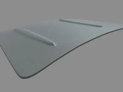 Car Bonnet 09 Low-poly 3D model