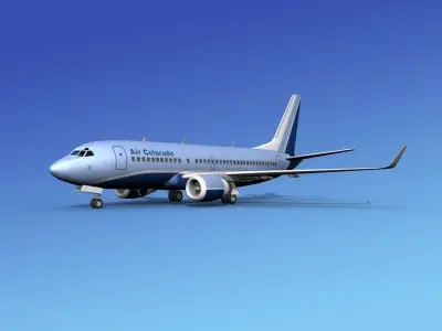 Boeing 737-700ER Air Colorado 3D model