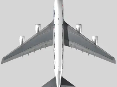 Airbus A-380 Air France 3D model