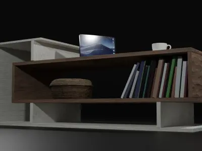 Coffee Table Free 3D model 11