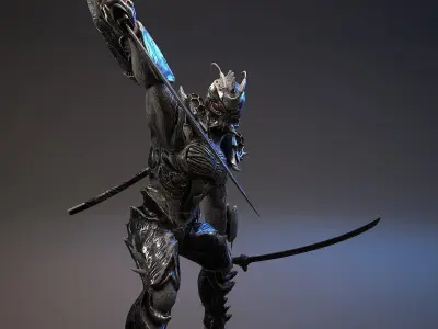 Armored Beetle 5 Low-poly 3D model