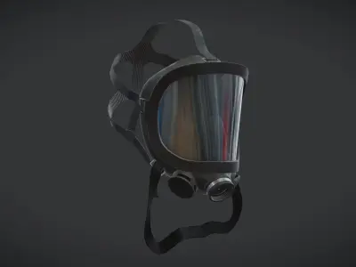 Fernez Willson NATO Mask Low Poly Low-poly 3D model