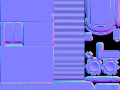 Air Conditioner Rigged Low-poly 3D model