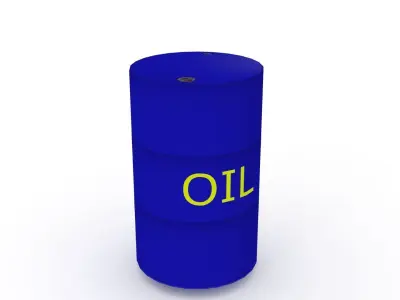 Oil Barrel-bulk- -low poly Low-poly 3D model