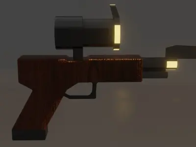 GUN FANTASY GAME ASSET Free low-poly 3D model