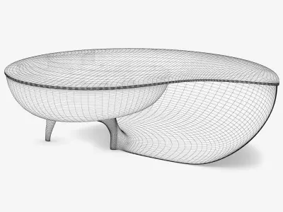 Marc Fish Nautilus II Low Coffee Table 3D model