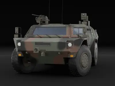 Fennek military vehicle 3D model