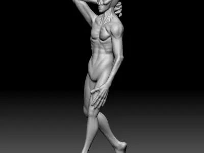 Alien Statue - 0160 3D print model