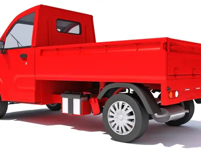 Mahindra Jeeto Minivan 3D Indian Light Commercial Vehicle LCV 3D model