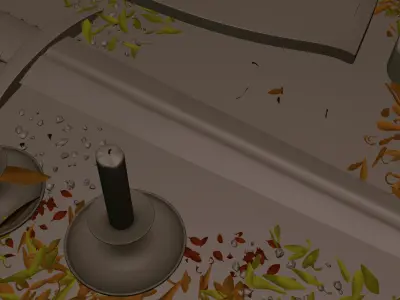 Medieval Sword Prop Full Scene 3D model