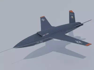 Kratos XQ-58 Valkyrie with 4K textures and PBR 3D model