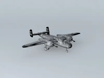 B25 Mitchell Free 3D model