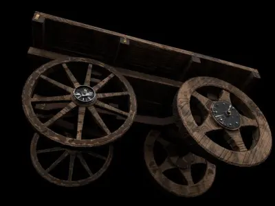 Hand Cart 3D model