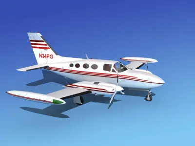 Cessna 421 Golden Eagle V04 3D model
