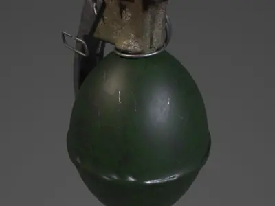 explosive pack Low-poly 3D model