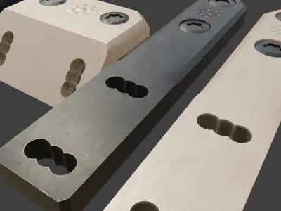 Arisaka Surefire Mlok Light Mounts Low Poly Game Ready 4K 2K Low-poly 3D model