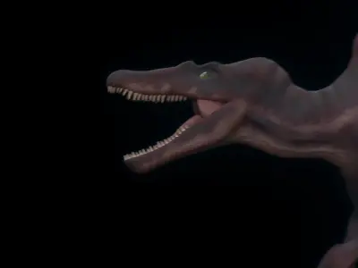 Spinosuarus Jurassic Park 3 Rigged And Animated 3D Model 3D model