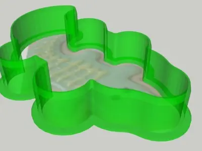 Crocodile Cookie Cutter 3D print model