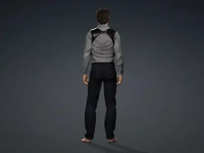 Realistic Police Officer 3D Character 3D model