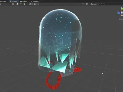 Holo mask Low-poly 3D model