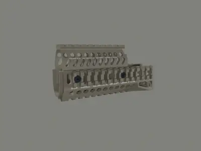 AK B-10 Zenit handguard  Low-poly 3D model