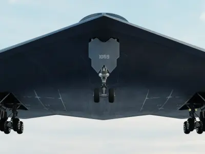 B-2 Spirit Stealth Bomber - High-Detail Realistic 3D Model 3D model