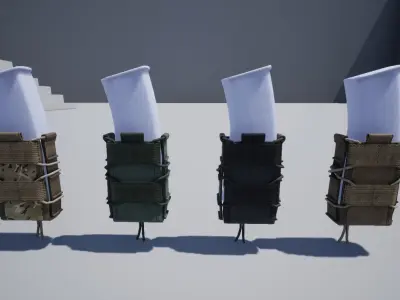 Magazine pouch Low-poly 3D model