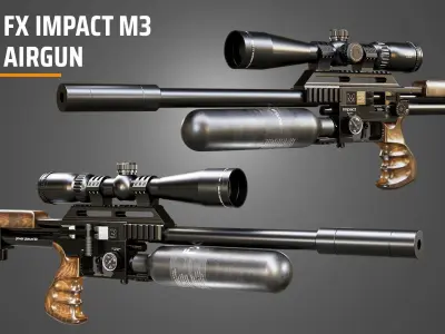 FX Impact M3 Airgun 3D model